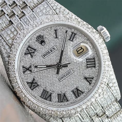 cheapest iced out rolex|rolex datejust 41mm iced out.